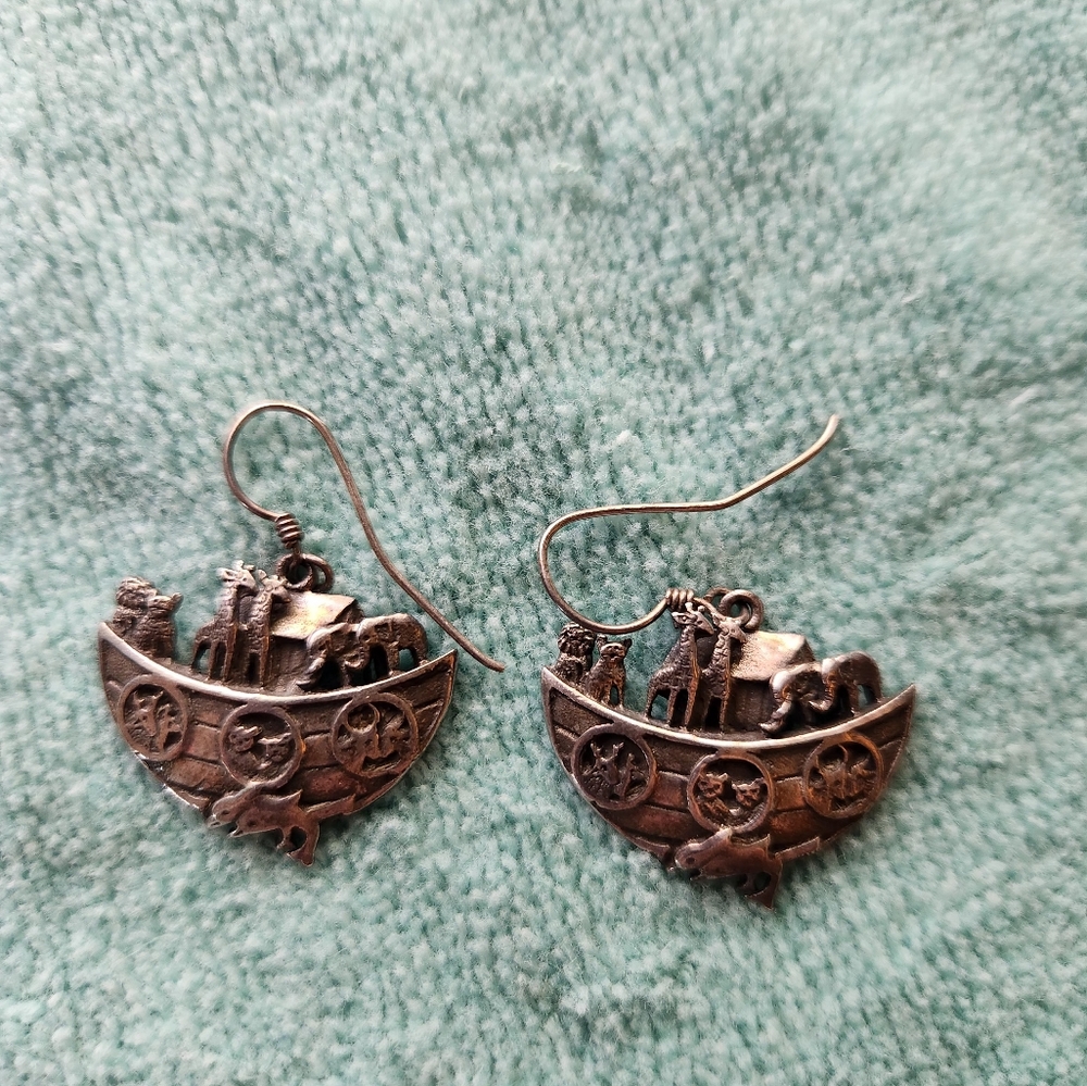 Vintage Noahs Ark Earrings